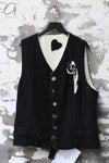 ARCHIVIO J.M.Ribot 24 Autumn and Winter Double-sided vest Italy Unisex AJM-GL01/NR/PL-0 Black